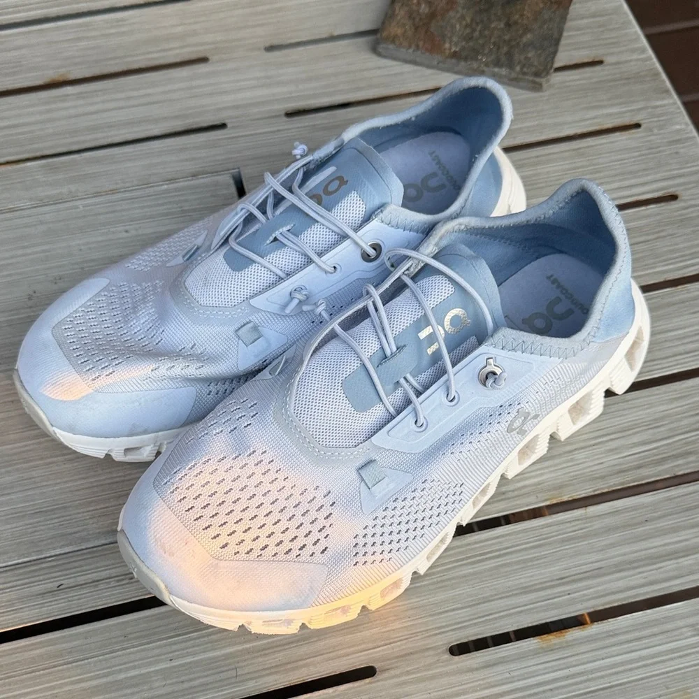 On Running Women's Sky Blue Sneakers - Picture 2 of 4